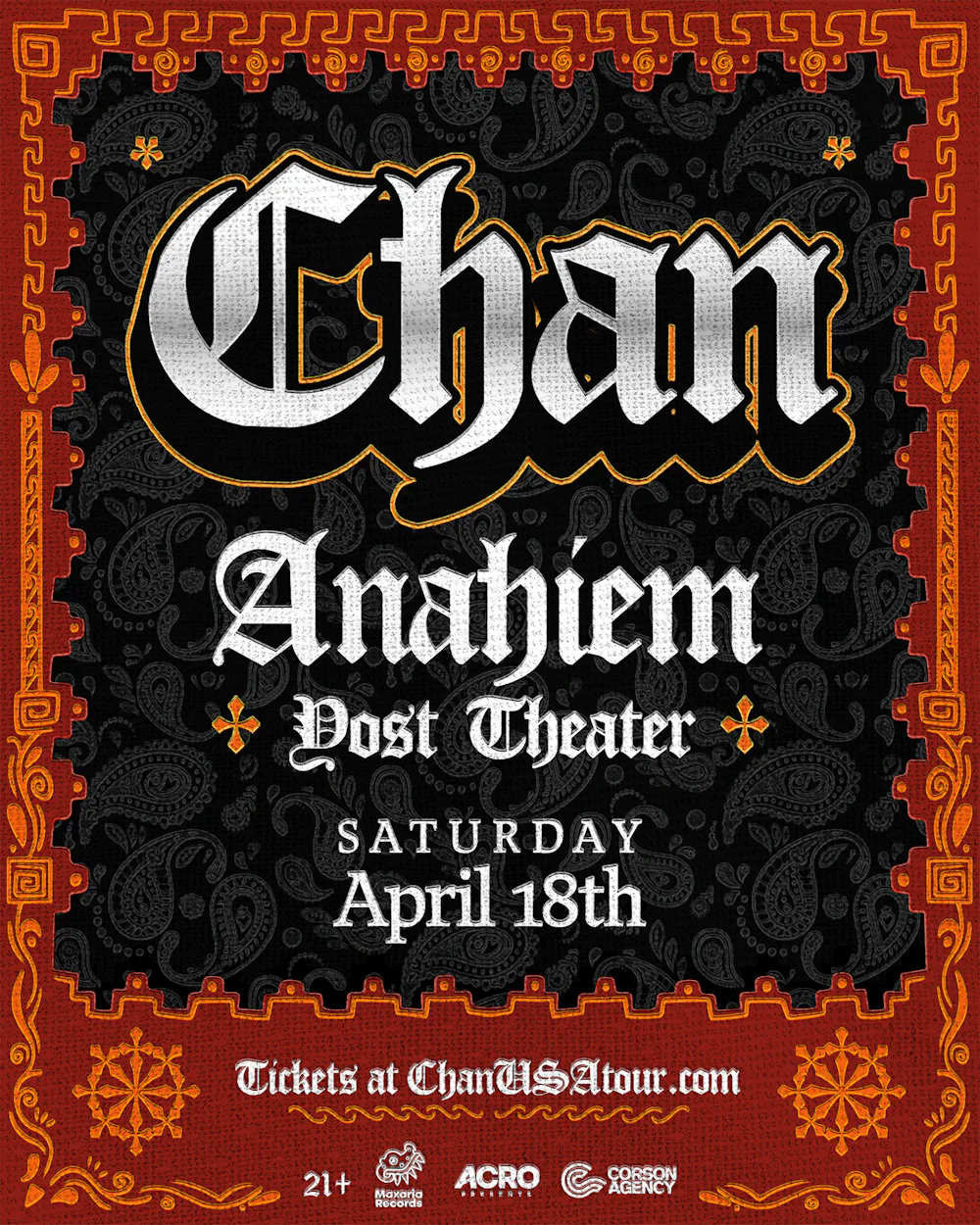 CHAN | USA TOUR | Anaheim