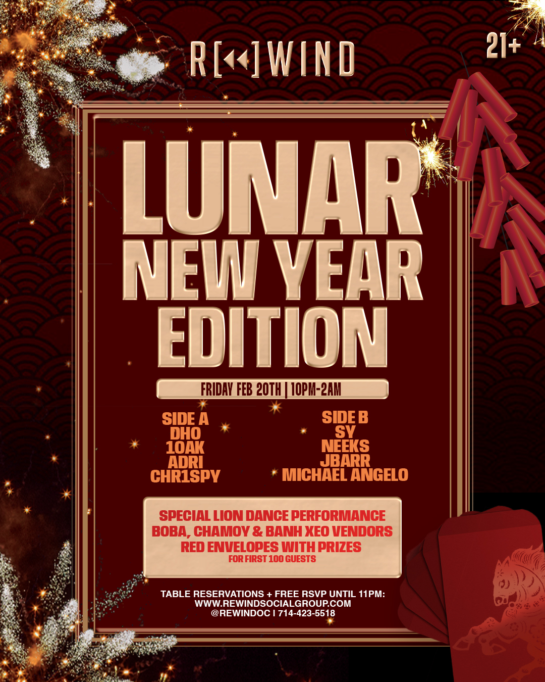 LUNAR NEW YEAR • REWIND FRIDAYS • 1OAK | Yost Theater