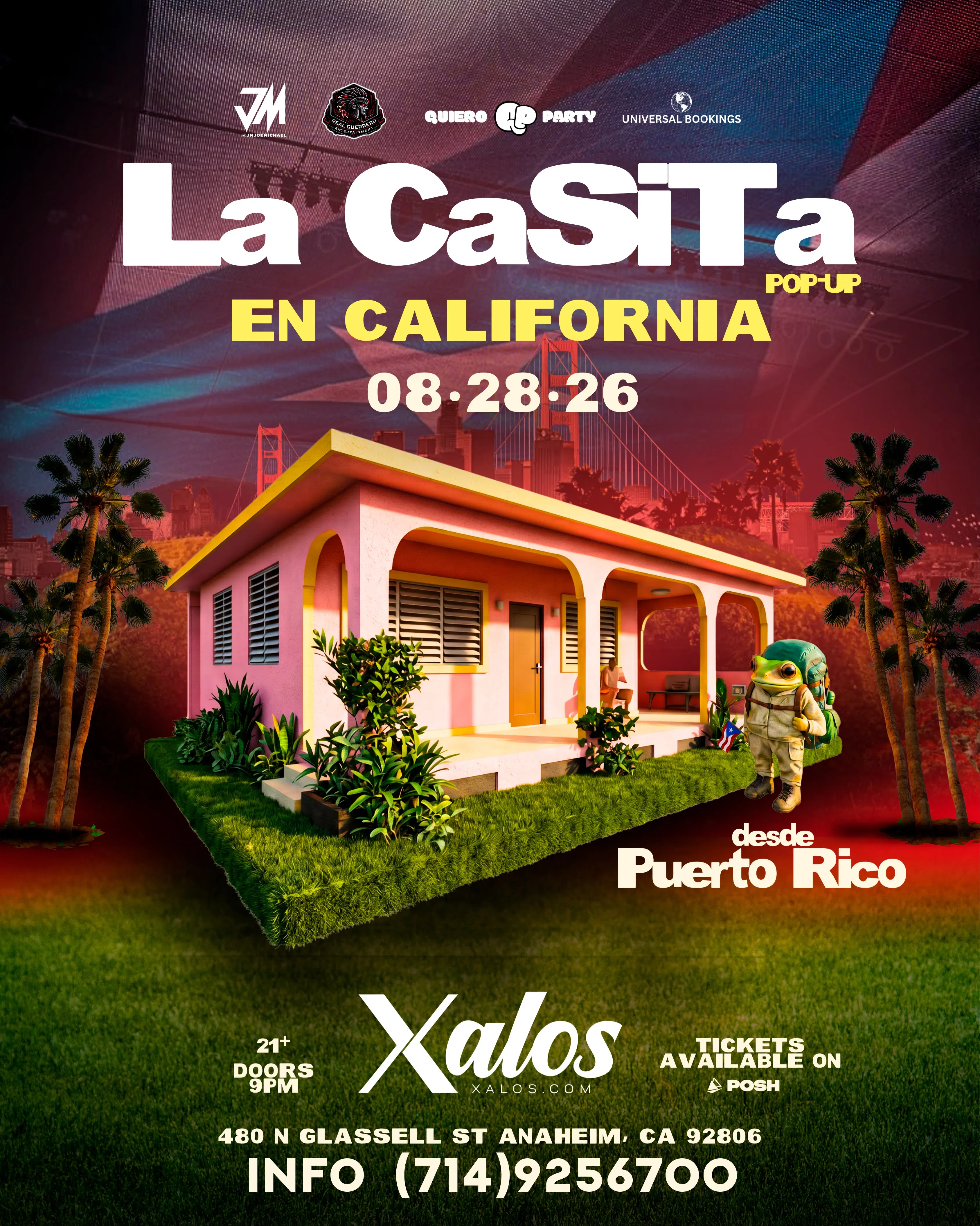 LA CASITA POP-UP EN CALIFORNIA DESDE PUERTO RICO - 21+