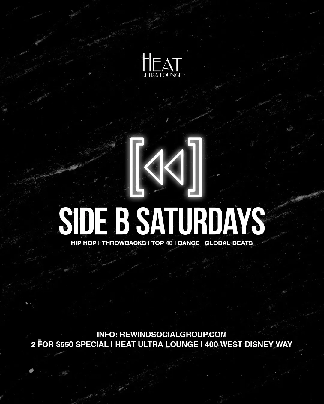 SIDE B SATURDAYS | Heat Ultra Lounge
