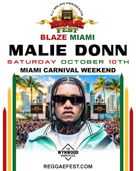 Reggae Fest Blaze Miami - MALIE DONN