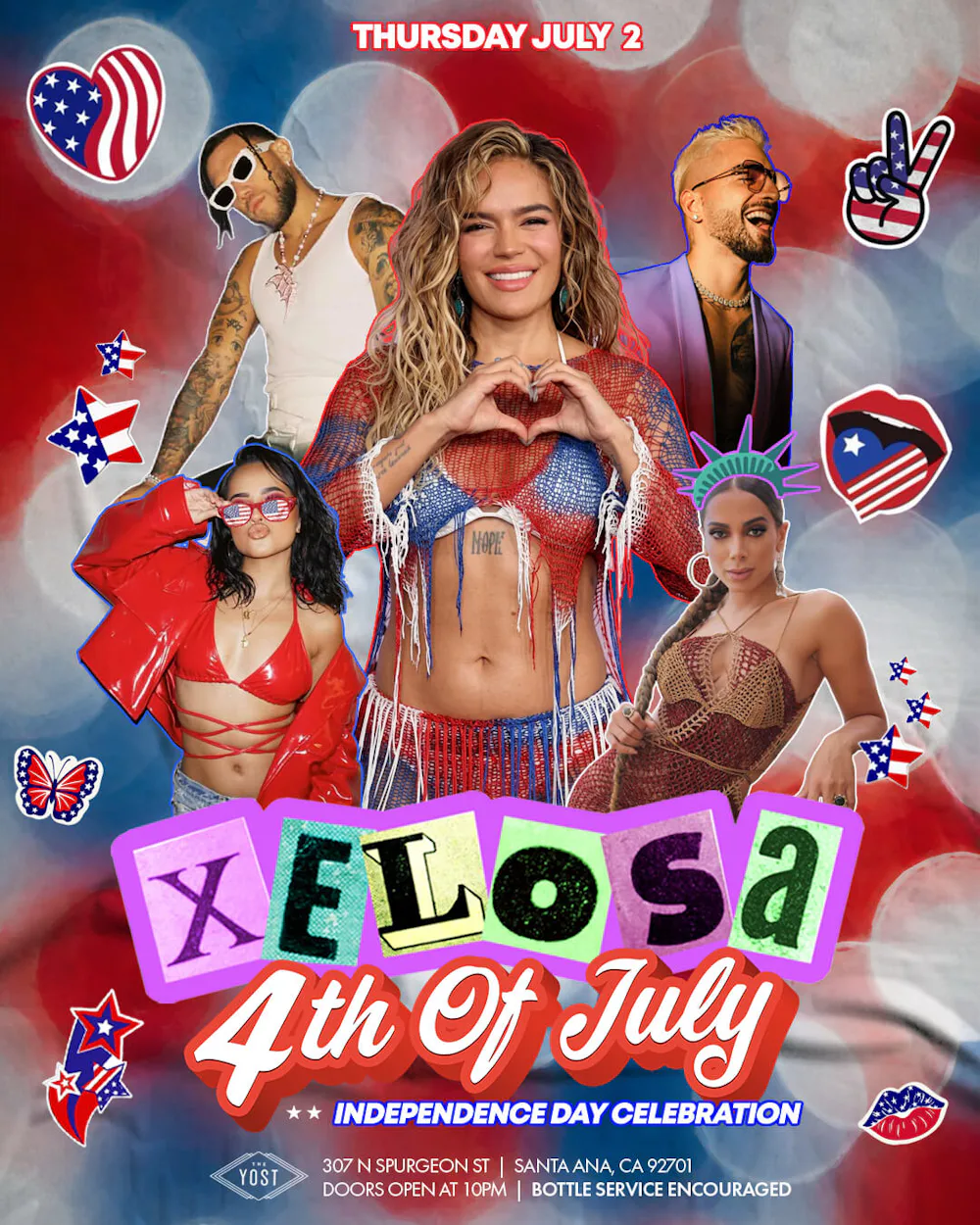 XELOSA 4th OF JULY INDEPENDENCE DAY CELEBRATION @ YOSTTHEATER