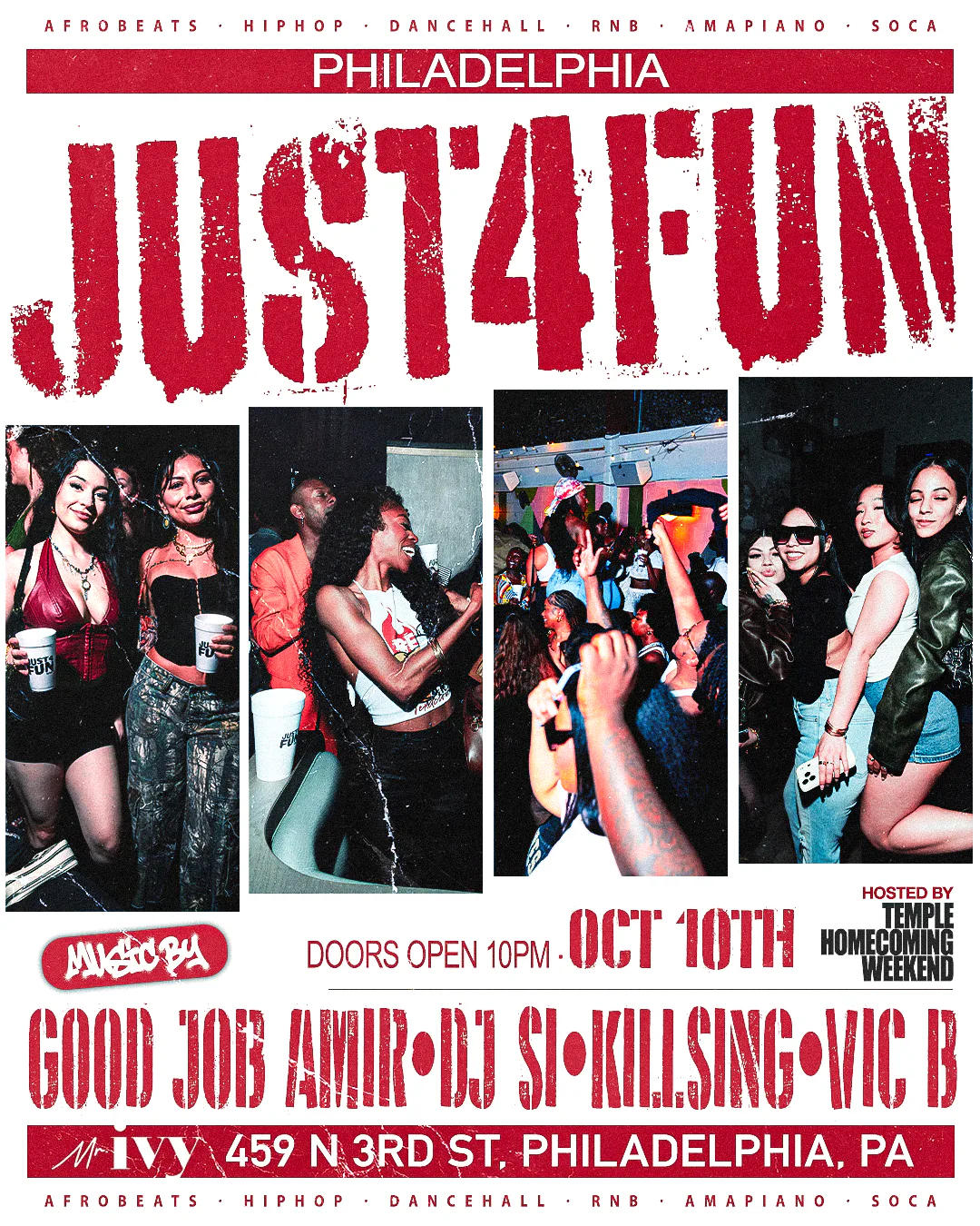 Just4Fun x Mr. Ivy Saturday Night