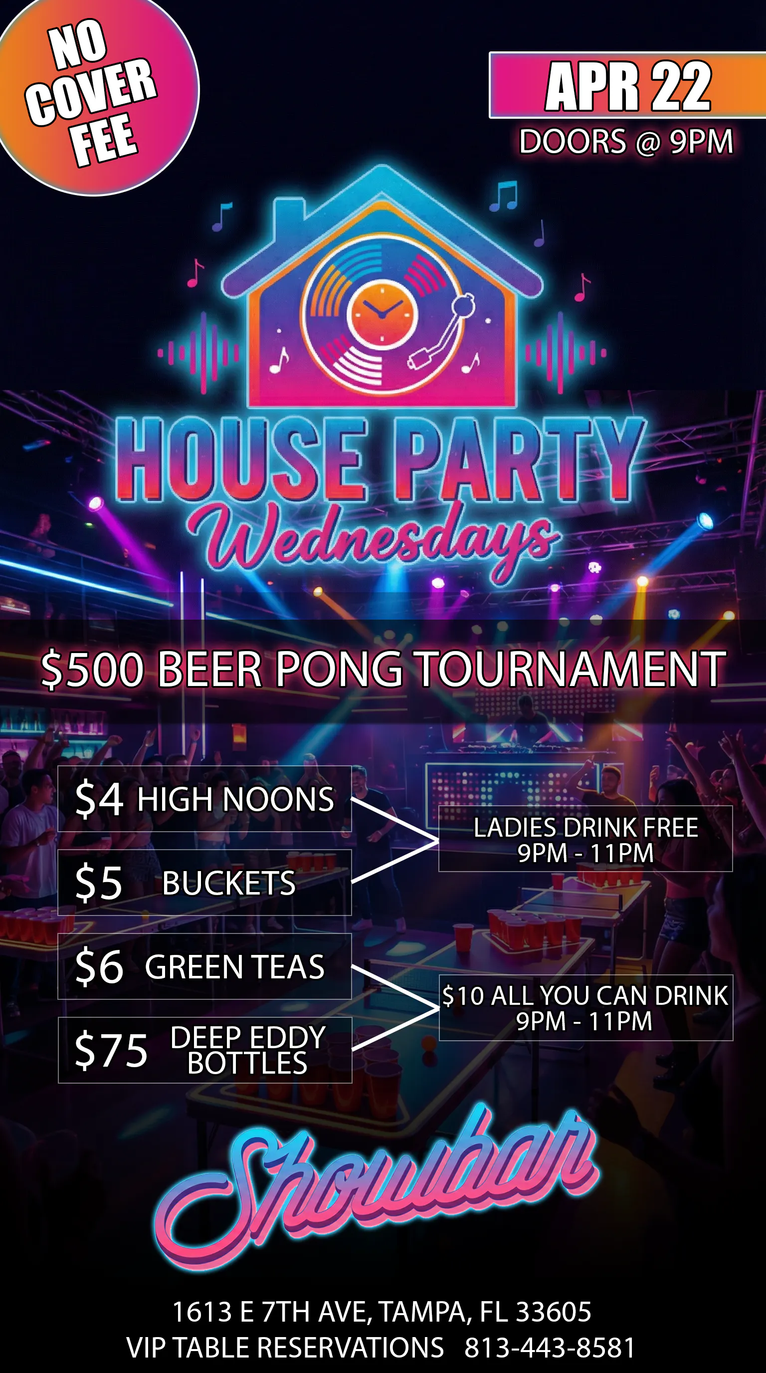 House Party Wednesdays: $500 Beer Pong Tournament - 4/22/26