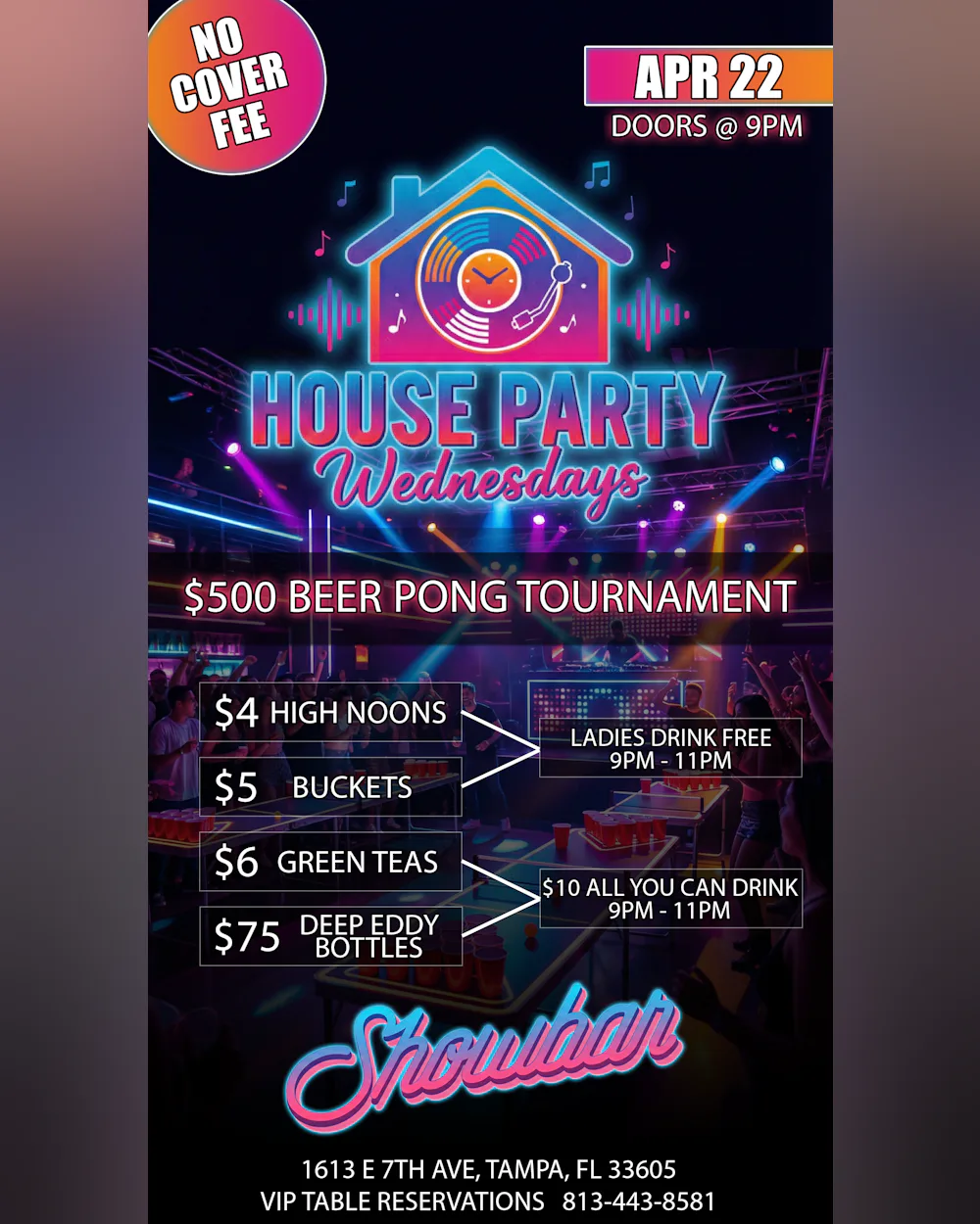 House Party Wednesdays: $500 Beer Pong Tournament - 4/22/26