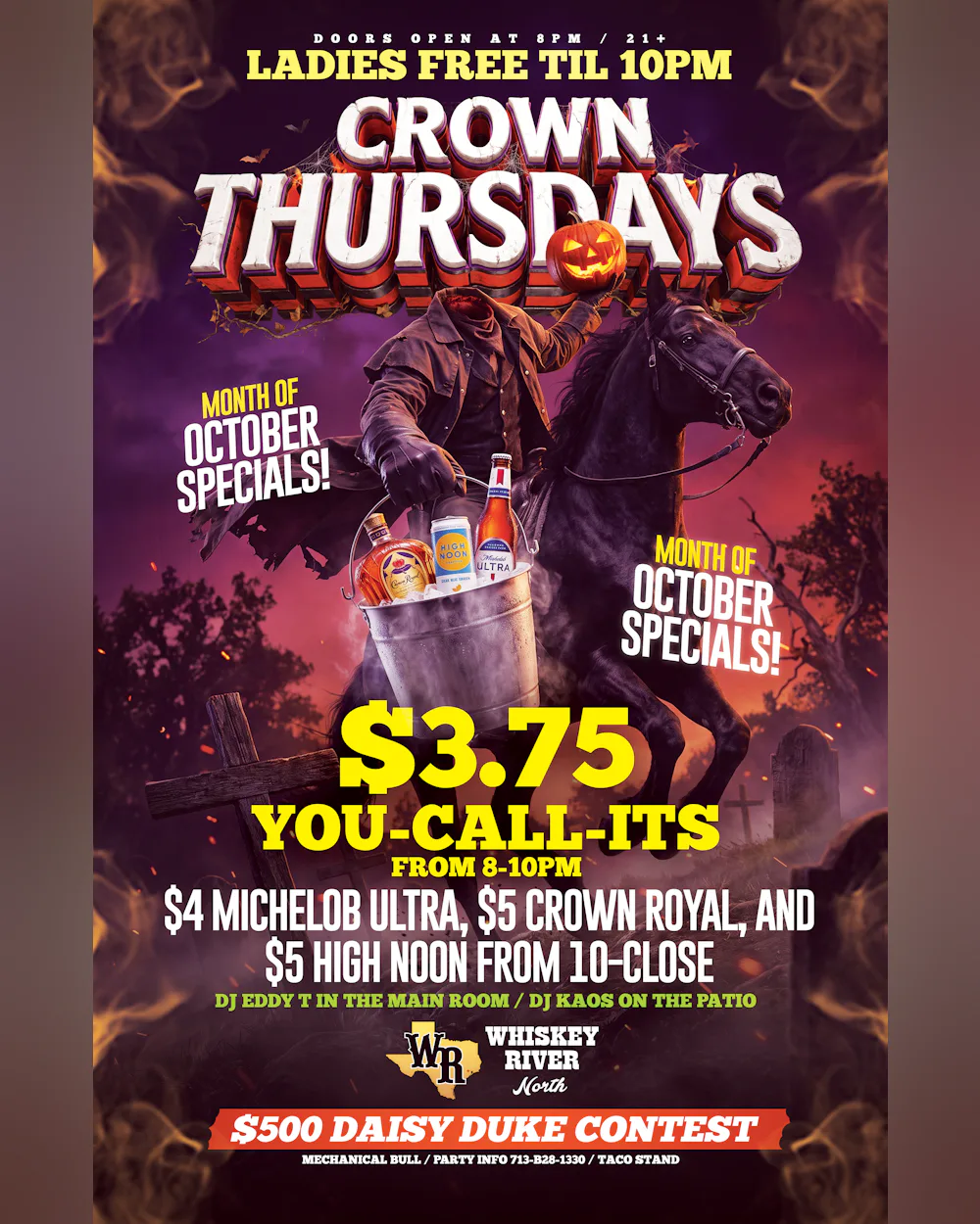 Thursday - Crown Thursday - Month of October Specials
