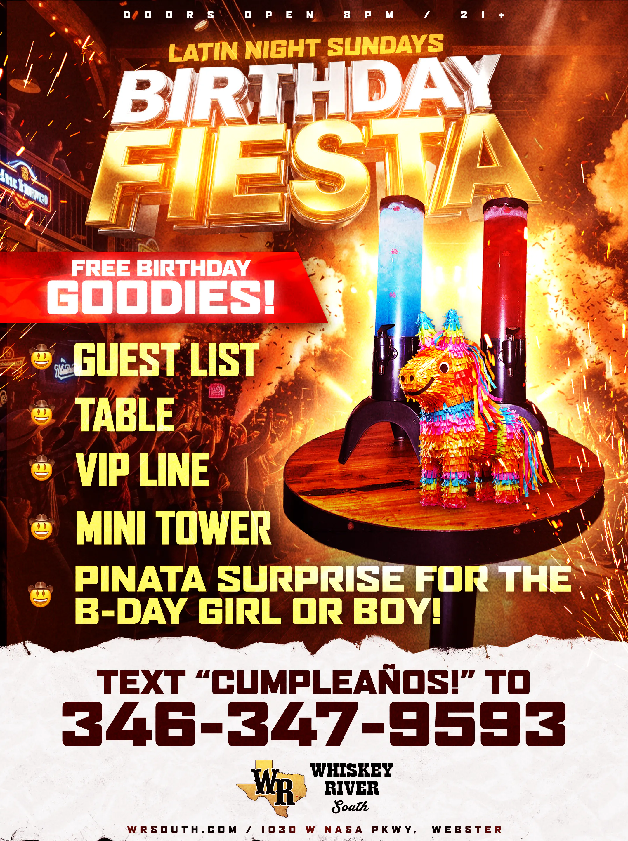 Sunday - Latin Night Sunday - September Birthday Fiesta