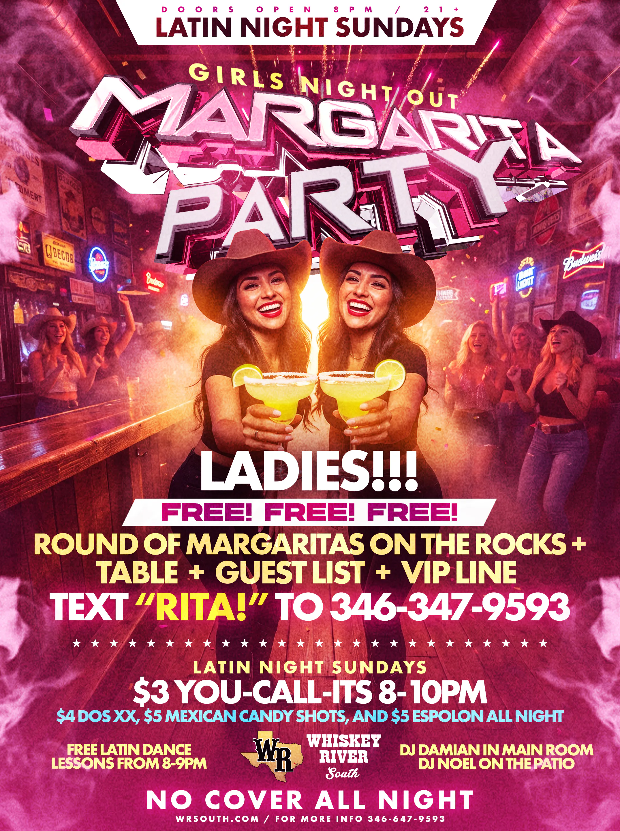 Sunday - Latin Night Sunday - Girls Night Out "Margarita" Party