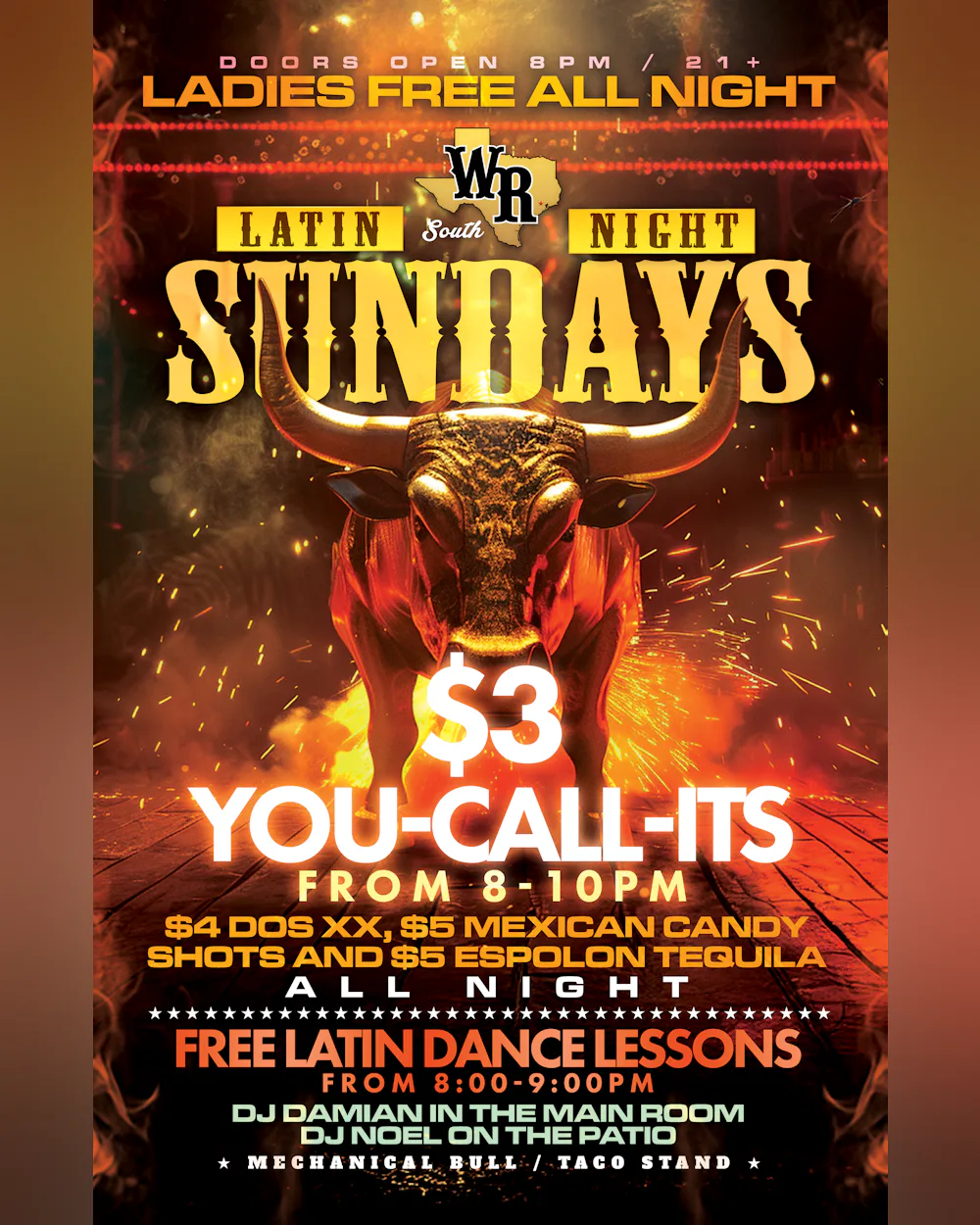 Sunday - Latin Night Sundays