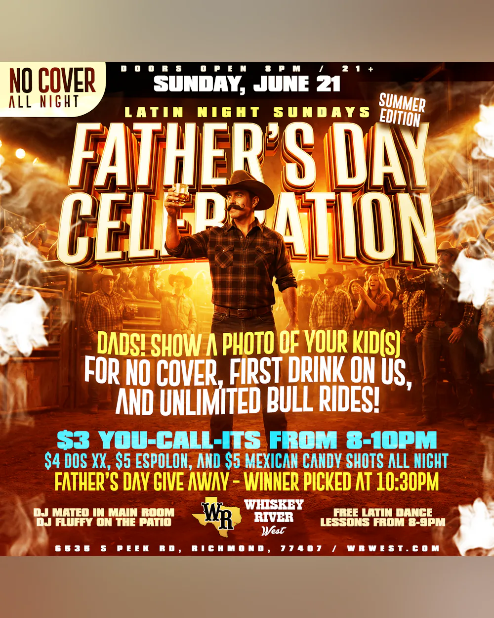 Sunday - Latin Night Sundays - Father's Day Celebration