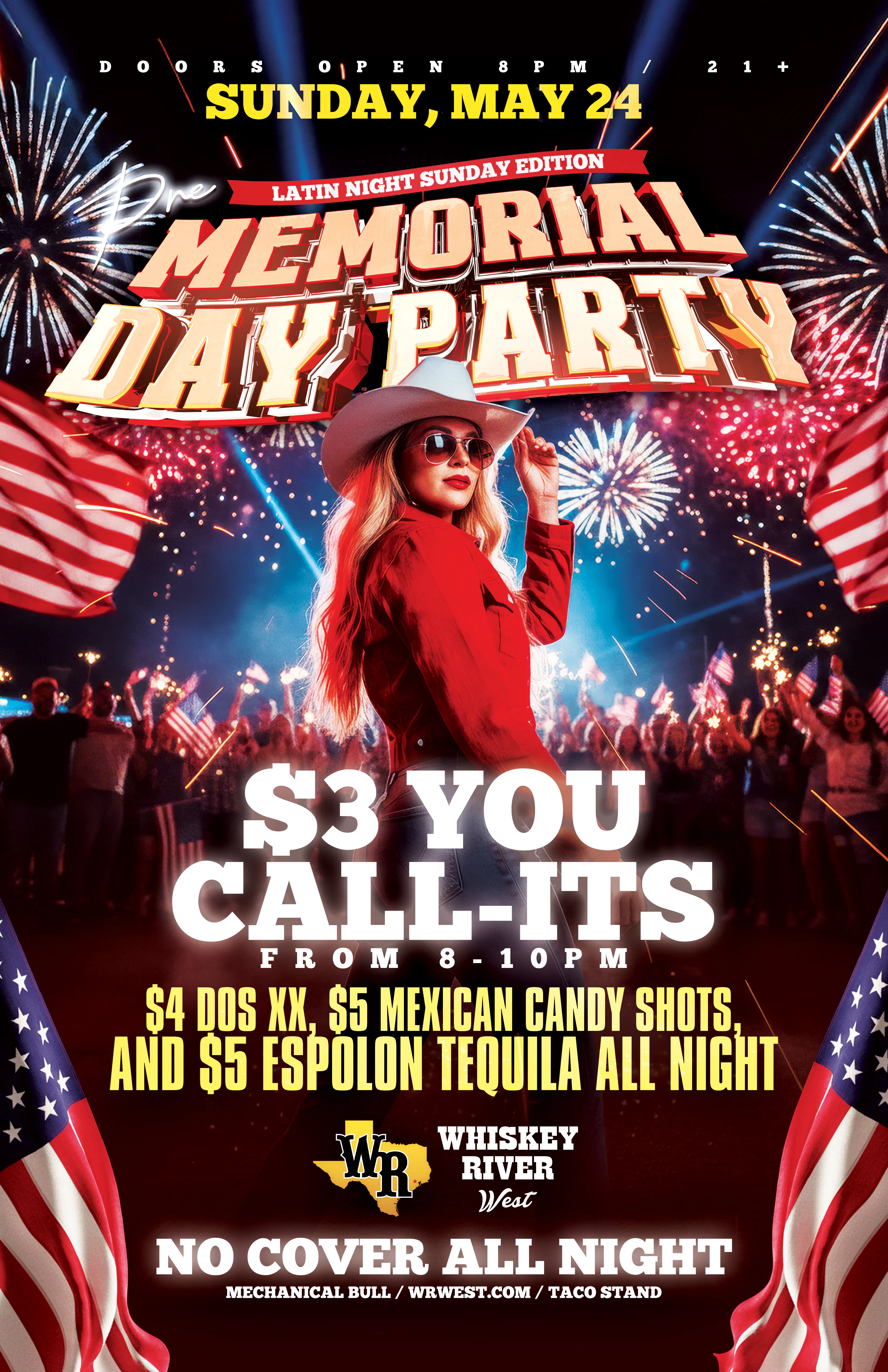 Sunday - Latin Night Sunday - Pre Memorial Day Party