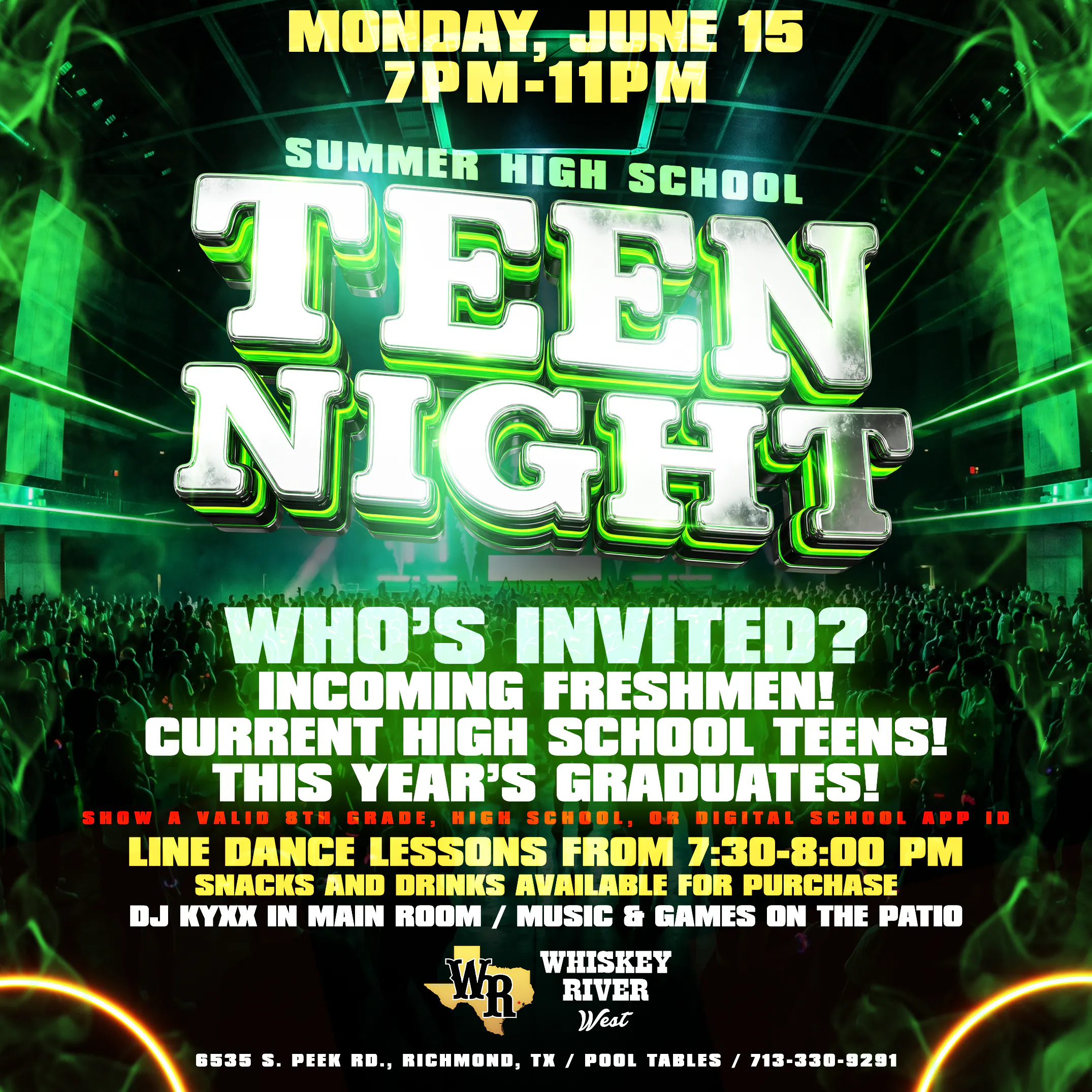 Monday - High School Teen Night