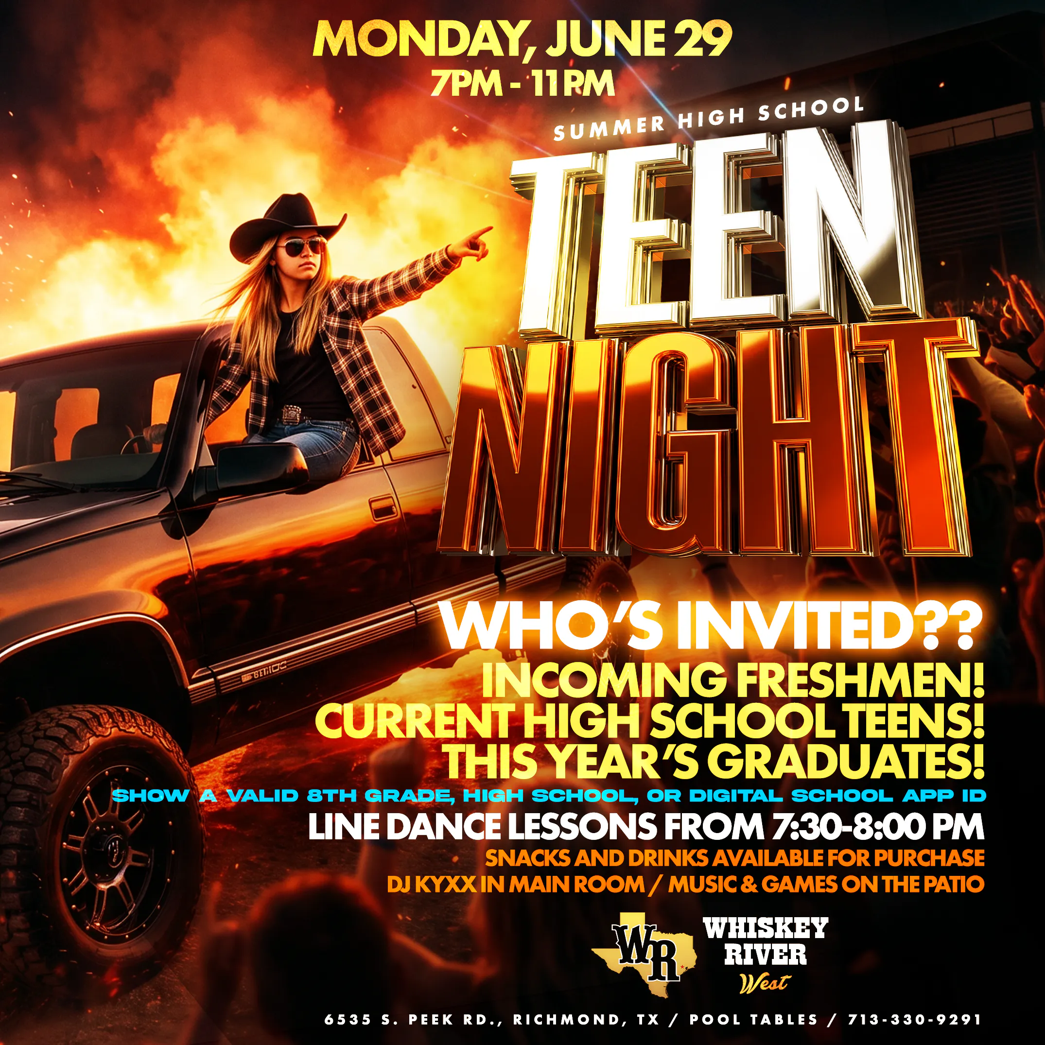 Monday - High School Teen Night
