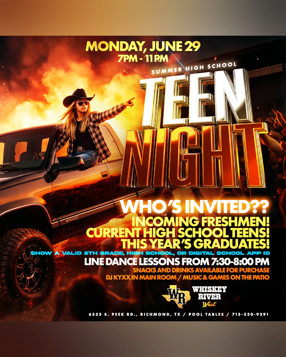 Monday - High School Teen Night