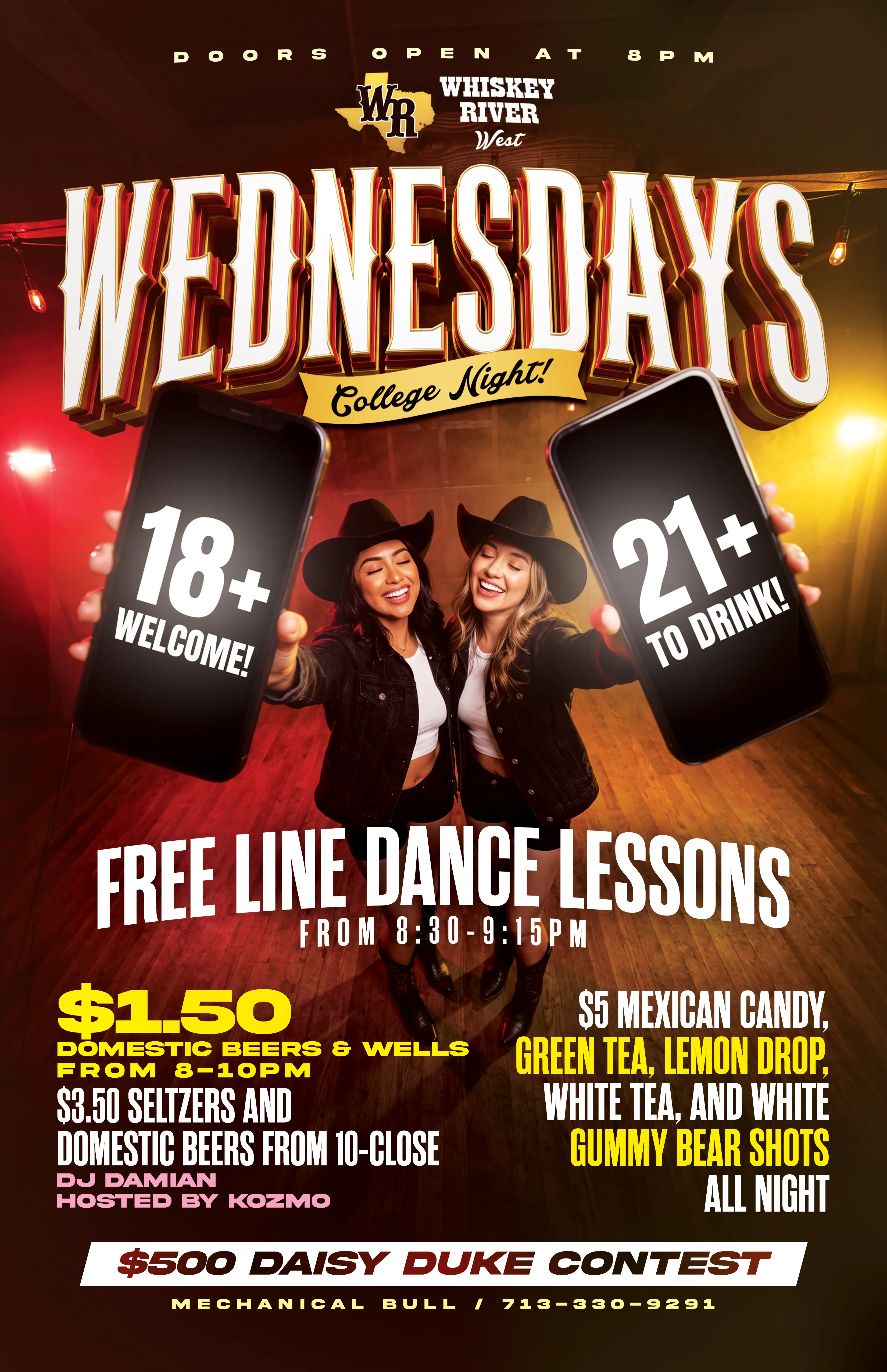 Wednesday - College Night (18+ Welcome, 21+ to Drink)