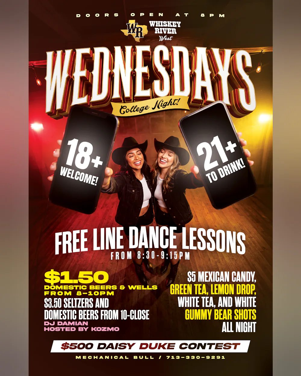 Wednesday - College Night (18+ Welcome, 21+ to Drink)
