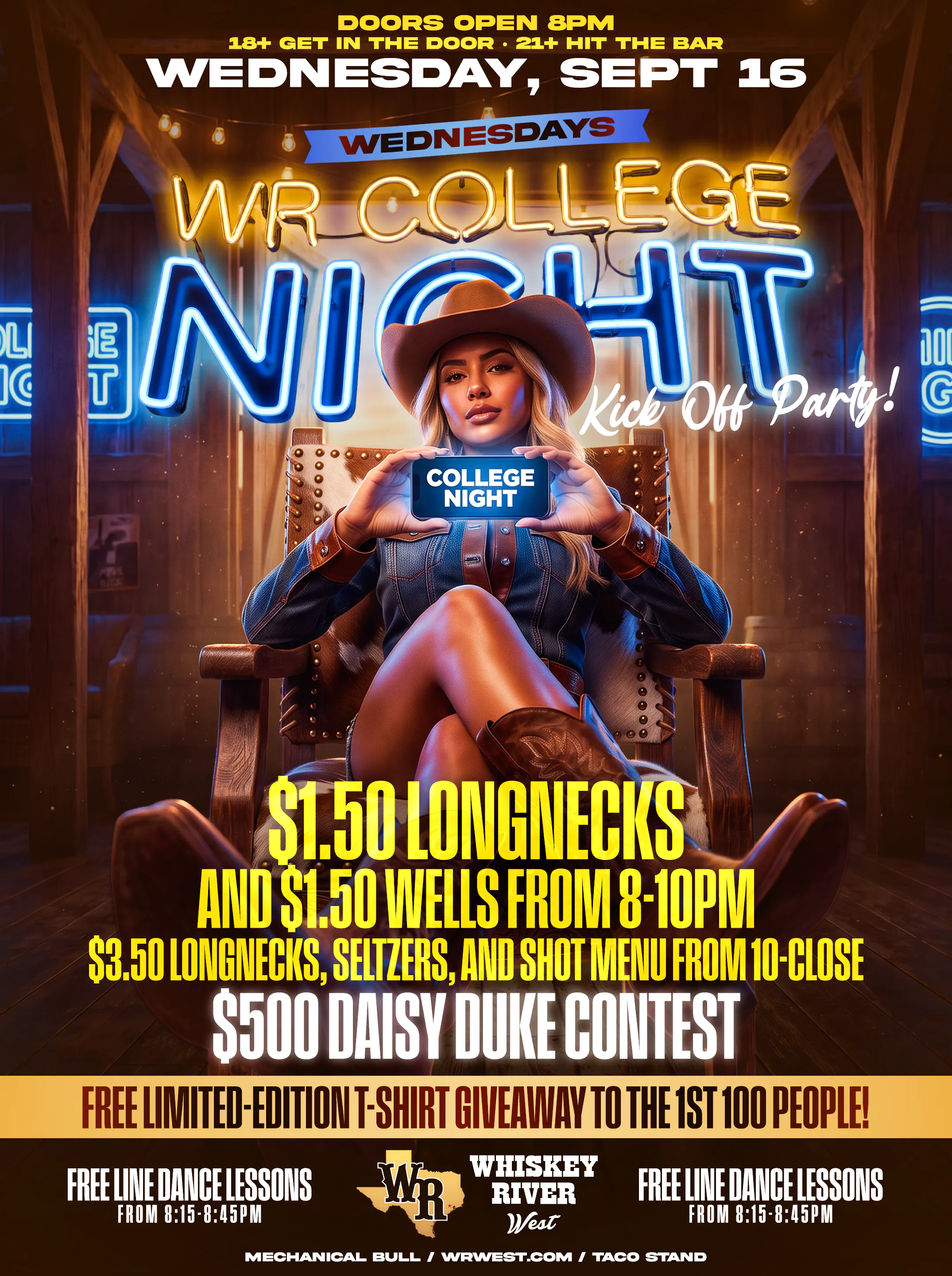 Wednesday - College Night (18+ Welcome, 21+ to Drink)
